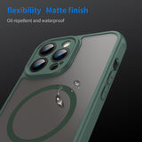 Husa MagSafe pentru Apple iPhone 13 Pro Max, Techsuit, HaloFrost II, Verde