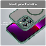 Husa MagSafe pentru Apple iPhone 13 Pro Max, Techsuit, HaloFrost II, Verde