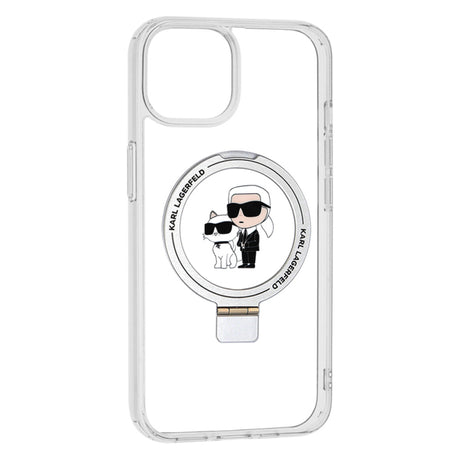 Husa MagSafe pentru Apple iPhone 14, Karl Lagerfeld, Ring Stand Karl &amp; Choupette