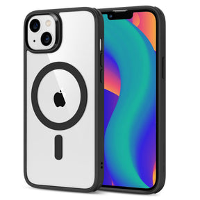 Husa MagSafe pentru Apple iPhone 14 Plus, ESR, Classic Hybrid - Neagra Transparenta - NotebookGsm
