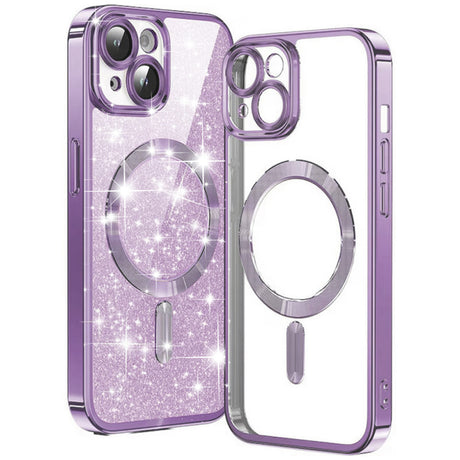 Husa MagSafe pentru Apple iPhone 14, Techsuit, Luxury Glitter