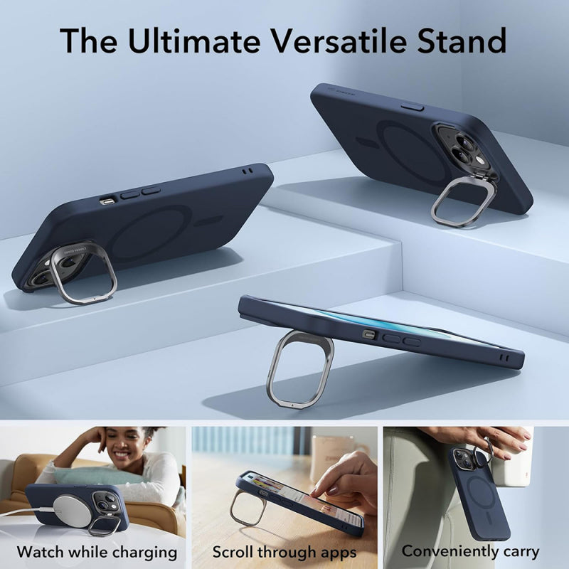 Husa MagSafe pentru Apple iPhone 15 Plus, ESR, Cloud Soft Kickstand