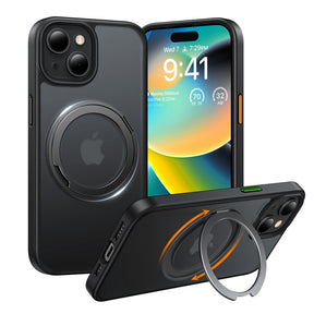Husa MagSafe pentru Apple iPhone 15 Plus, Torras, Ostand Pro - Neagra - NotebookGsm