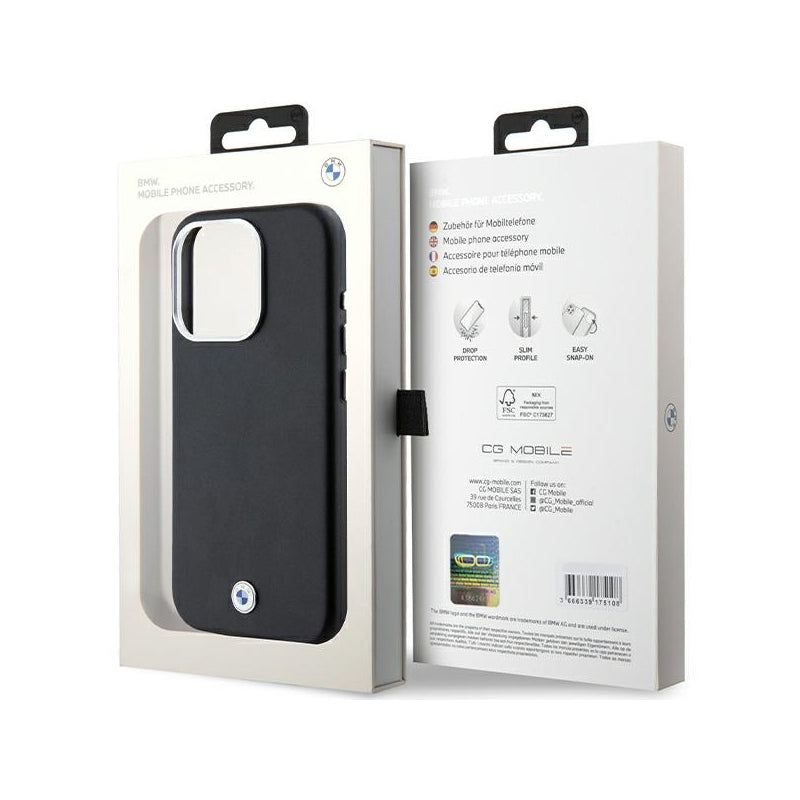 Husa MagSafe pentru Apple iPhone 15 Pro, BMW, Signature Wrapped Metal