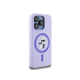 Husa MagSafe pentru Apple iPhone 15 Pro, Karl Lagerfeld, Silicone Ring Karl &amp; Choupette