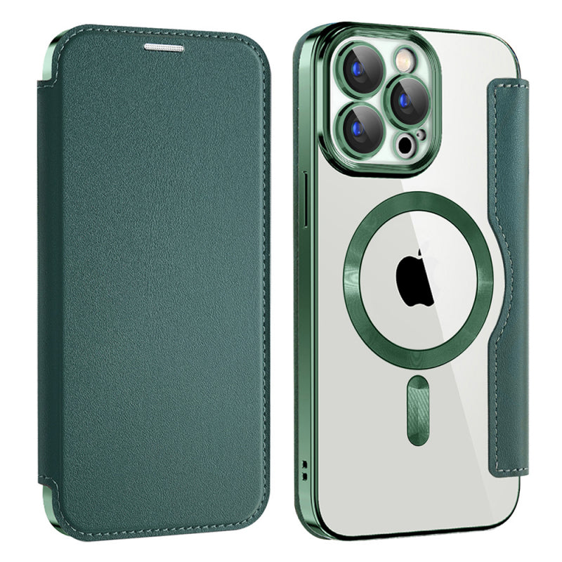 Husa MagSafe pentru Apple iPhone 15 Pro Max, Techsuit, SmartMag Book