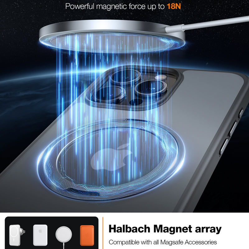 Husa MagSafe pentru Apple iPhone 15 Pro Max, Torras, Ostand Pro