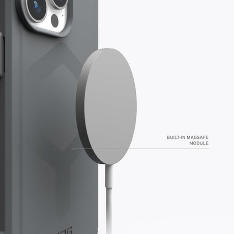 Husa MagSafe pentru Apple iPhone 15 Pro Max, Urban Armor Gear, Essential Armo - Argintie - NotebookGsm
