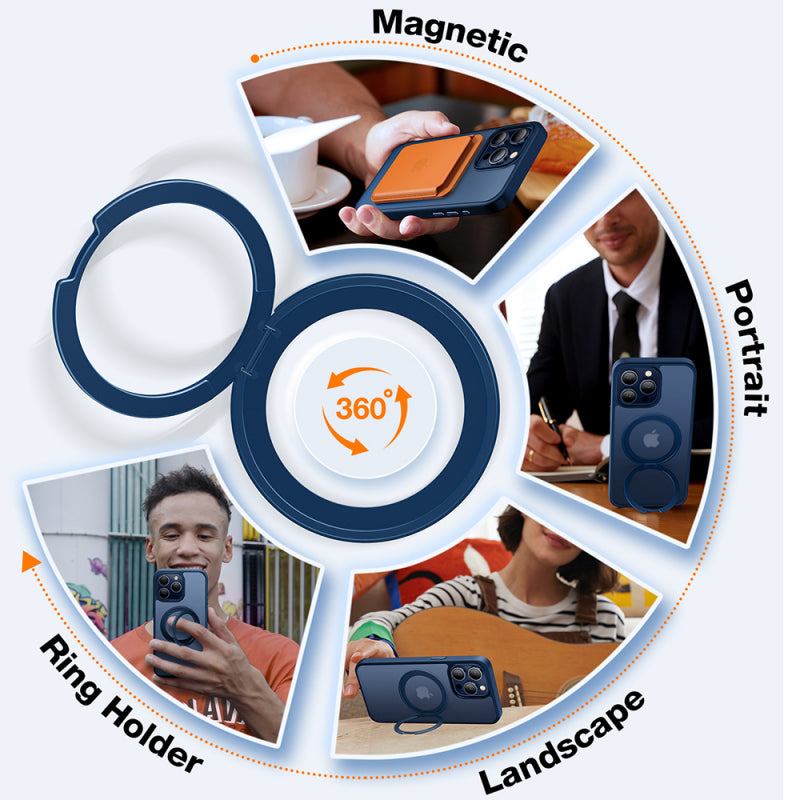 Husa MagSafe pentru Apple iPhone 15 Pro, Torras, Ostand Pro