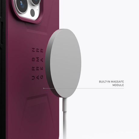 Husa MagSafe pentru Apple iPhone 15 Pro, Urban Armor Gear, Civilia - Visinie - NotebookGsm