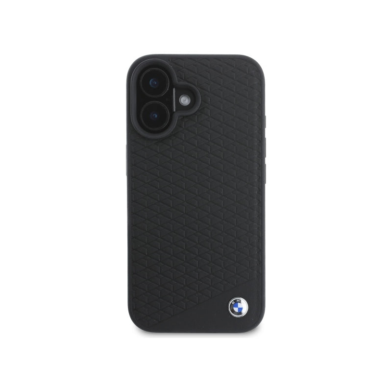 Husa MagSafe pentru Apple iPhone 16, BMW, Signature Diamond Metal Logo