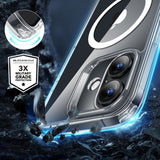 Husa MagSafe pentru Apple iPhone 16, ESR, Classic Hybrid with Screen Protecto