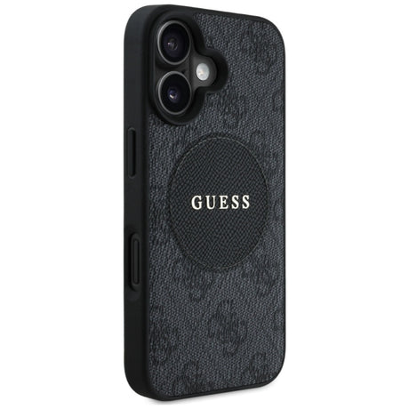 Husa MagSafe pentru Apple iPhone 16, Guess, 4G Circle Classic Logo