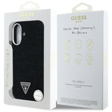 Husa MagSafe pentru Apple iPhone 16, Guess, Denim Triangle Logo