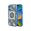 Husa MagSafe pentru Apple iPhone 16, Guess, IML Peony On 4G Background