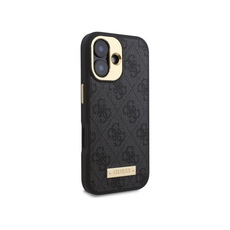 Husa MagSafe pentru Apple iPhone 16 Plus, Guess, 4G Logo Plat
