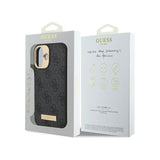 Husa MagSafe pentru Apple iPhone 16 Plus, Guess, 4G Logo Plat