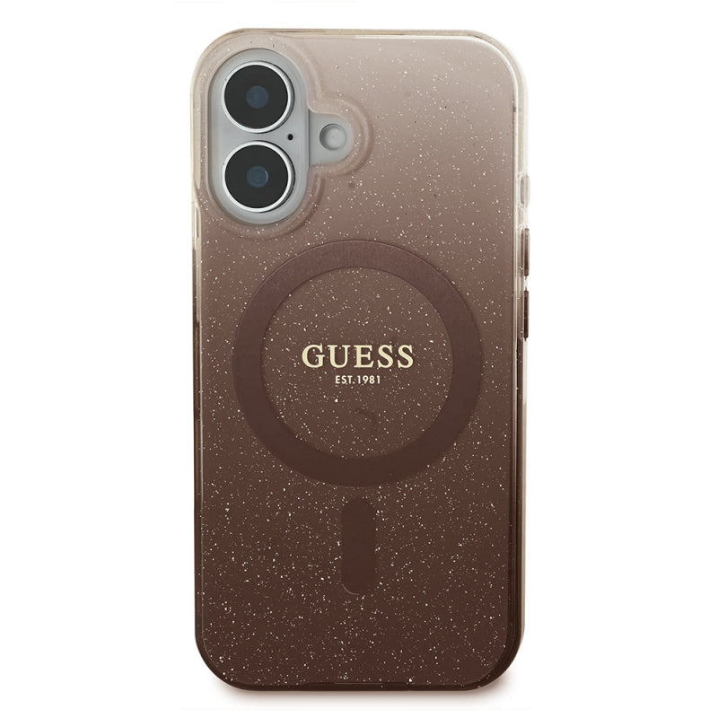 Husa MagSafe pentru Apple iPhone 16 Plus, Guess, IML Glitter Gradient
