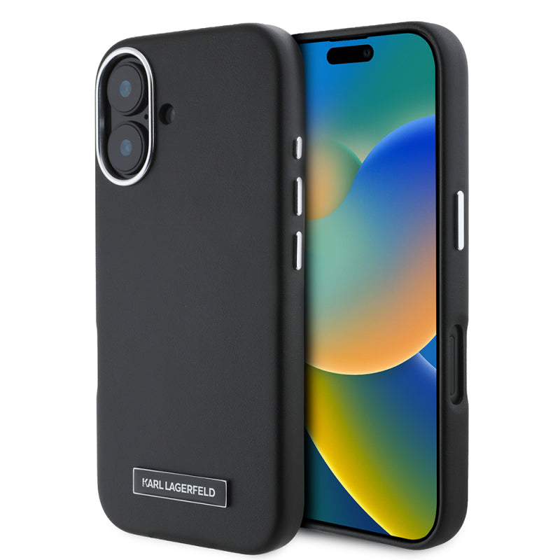 Husa MagSafe pentru Apple iPhone 16 Plus, Karl Lagerfeld, FW Metal Plat