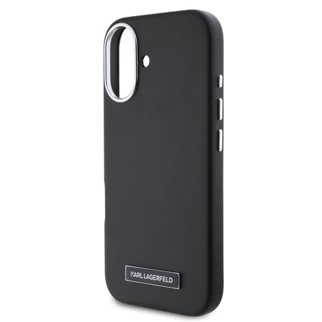 Husa MagSafe pentru Apple iPhone 16 Plus, Karl Lagerfeld, FW Metal Plat