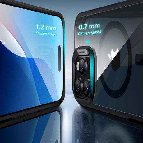 Husa MagSafe pentru Apple iPhone 16 Pro, ESR, Classic Hybrid with Screen Protecto - Neagra Transparenta - NotebookGsm