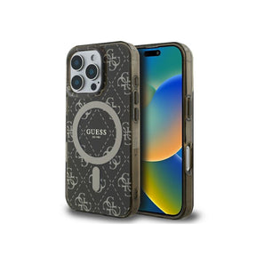 Husa MagSafe pentru Apple iPhone 16 Pro, Guess, IML 4G Background
