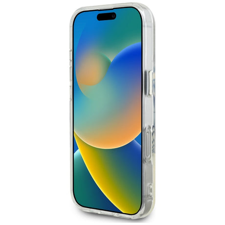 Husa MagSafe pentru Apple iPhone 16 Pro, Guess, IML Metal Colored Circle