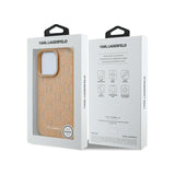 Husa MagSafe pentru Apple iPhone 16 Pro, Karl Lagerfeld, Monogram Metal Logo