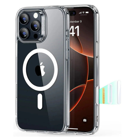Husa MagSafe pentru Apple iPhone 16 Pro Max, ESR, Classic Hybrid Slid - Transparenta - NotebookGsm