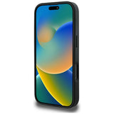 Husa MagSafe pentru Apple iPhone 16 Pro Max, Guess, Peony Grained Hot Stamp Triangl