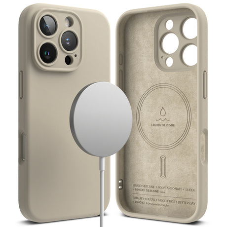 Husa MagSafe pentru Apple iPhone 16 Pro Max, Ringke, Silicon