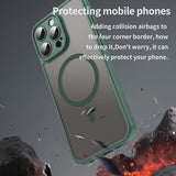 Husa MagSafe pentru Apple iPhone 16 Pro Max, Techsuit, HaloFrost II, Verde
