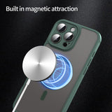 Husa MagSafe pentru Apple iPhone 16 Pro Max, Techsuit, HaloFrost II, Verde