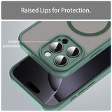 Husa MagSafe pentru Apple iPhone 16 Pro Max, Techsuit, HaloFrost II, Verde