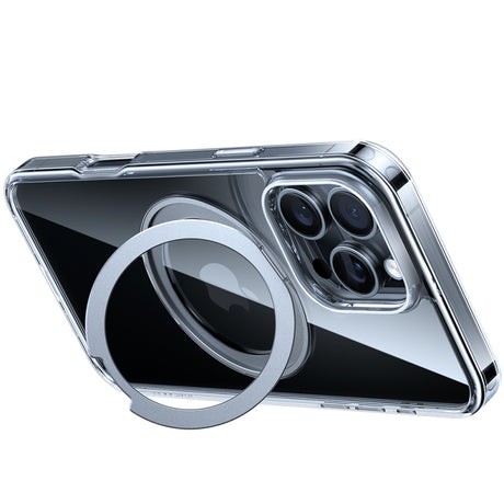 Husa MagSafe pentru Apple iPhone 16 Pro Max, Torras, Ostand Pro - Transparenta - NotebookGsm