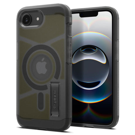 Husa MagSafe pentru Apple iPhone 16e, Spigen, Tough Armo - Neagra Satinata - NotebookGsm