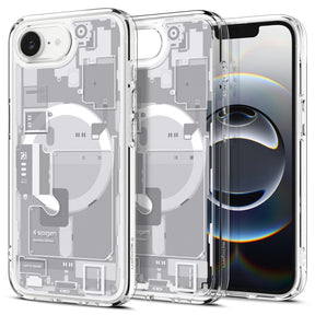 Husa MagSafe pentru Apple iPhone 16e, Spigen, Ultra Hybrid Zero One - Alba - NotebookGsm