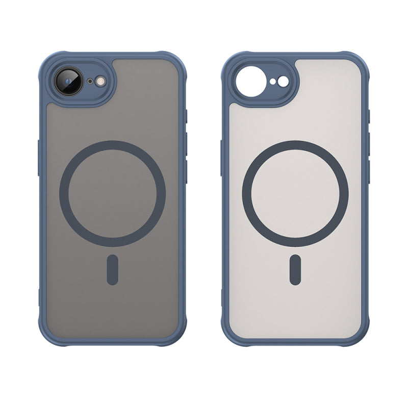 Husa MagSafe pentru Apple iPhone 16e, Techsuit, HaloFrost II, Bleumarin