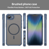 Husa MagSafe pentru Apple iPhone 16e, Techsuit, HaloFrost II, Bleumarin