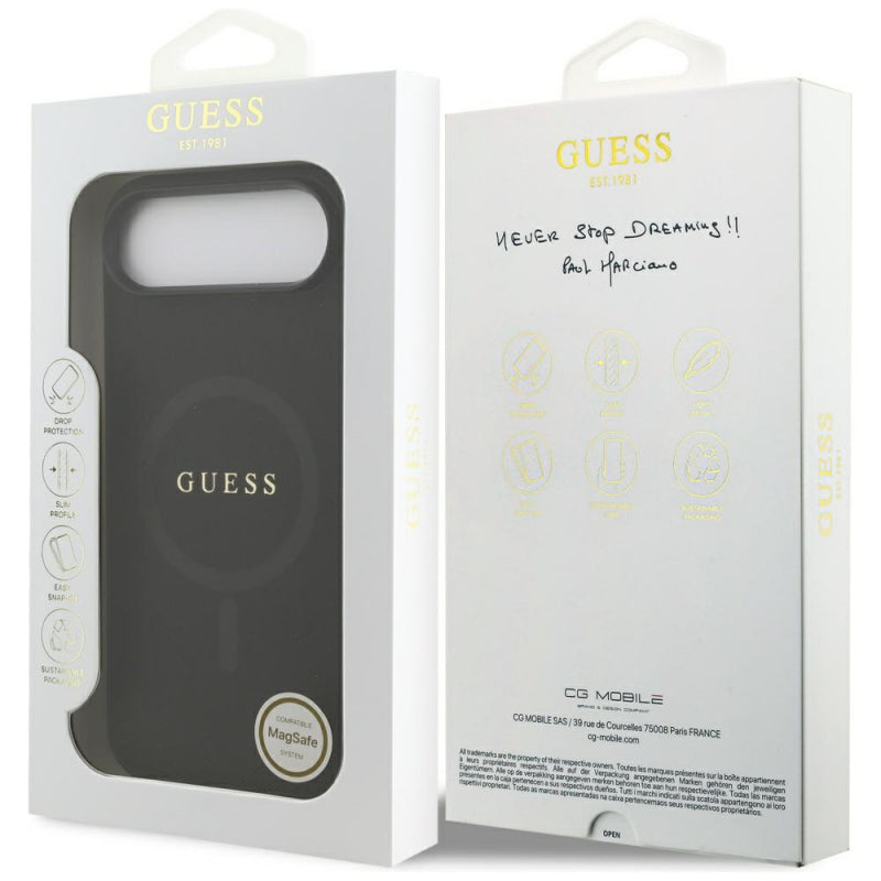 Husa MagSafe pentru Apple iPhone 17 Air, Guess, Saffiano Classic Logo
