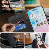 Husa MagSafe pentru Apple iPhone 17 Air, Techsuit, SmartMag Book