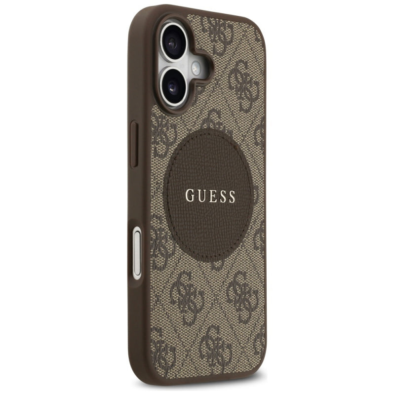 Husa MagSafe pentru Apple iPhone 17, Guess, 4G Circle Classic Log