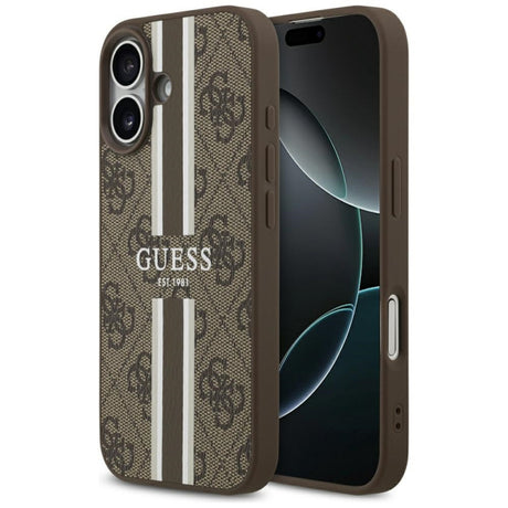 Husa MagSafe pentru Apple iPhone 17, Guess, 4G Printed Stripes