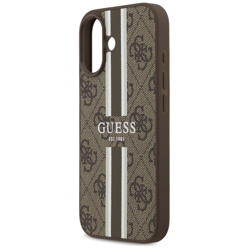 Husa MagSafe pentru Apple iPhone 17, Guess, 4G Printed Stripes