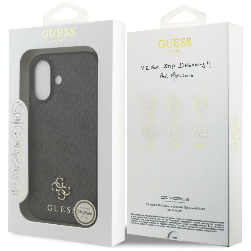 Husa MagSafe pentru Apple iPhone 17, Guess, 4G Small and Classic Logo