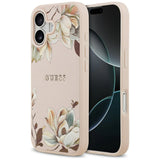 Husa MagSafe pentru Apple iPhone 17, Guess, Grained Flowers