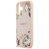 Husa MagSafe pentru Apple iPhone 17, Guess, Grained Flowers