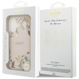 Husa MagSafe pentru Apple iPhone 17, Guess, Grained Flowers