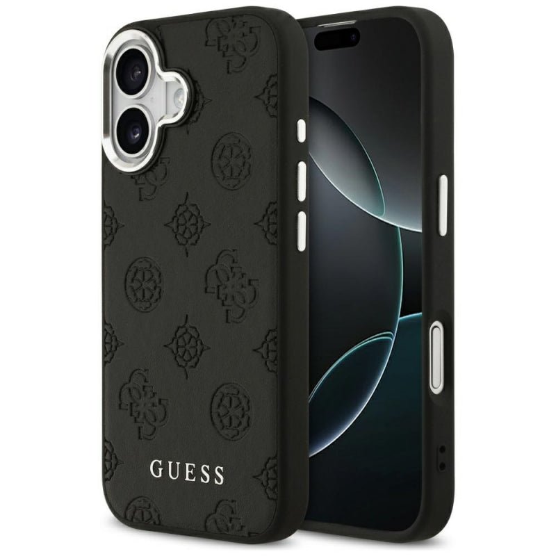 Husa MagSafe pentru Apple iPhone 17, Guess, Peony Hot Stamp Script