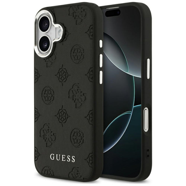 Husa MagSafe pentru Apple iPhone 17, Guess, Peony Hot Stamp Script